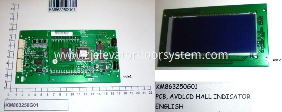 KONE Lift AVDLCD Hall Indicator Board KM863250G01